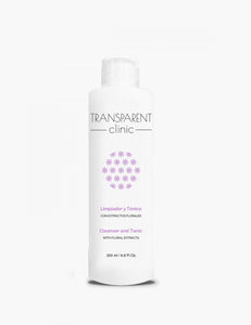 TRANSPARENT CLINIC GEL DESMAQUILLANTE Y TONIFICANTE 2 EN 1, 200 ml