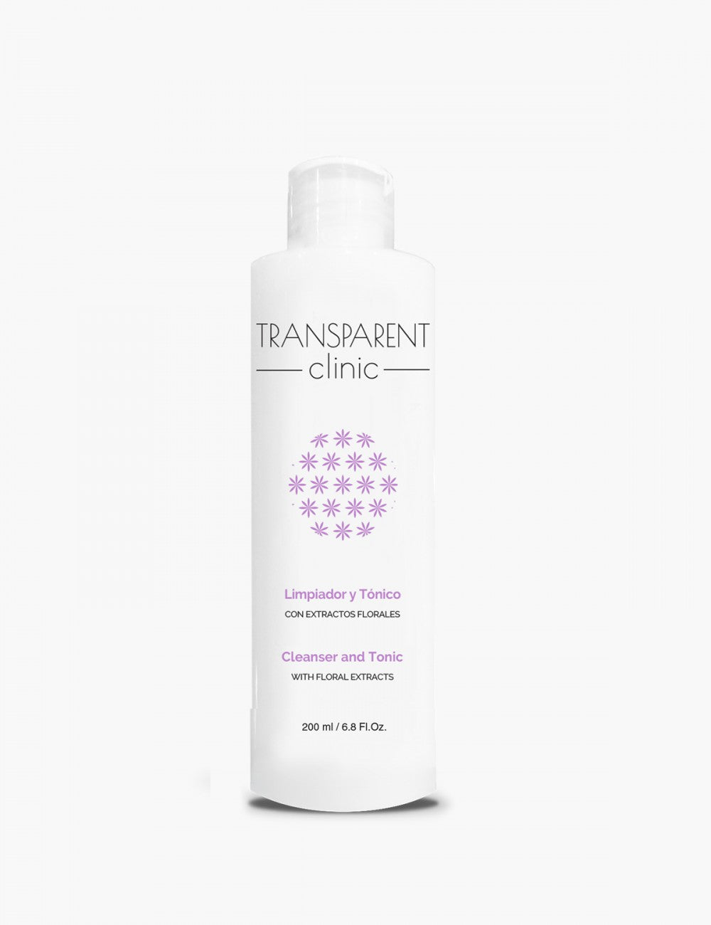 TRANSPARENT CLINIC GEL DESMAQUILLANTE Y TONIFICANTE 2 EN 1, 200 ml