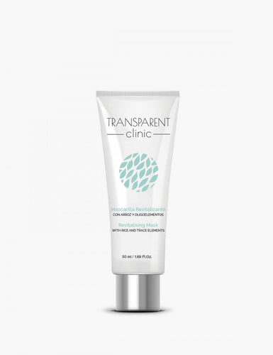 TRANSPARENT CLINIC MASCARILLA REVITALIZANTE CON ARROZ Y OLIGOELEMENTOS, 50 ml.